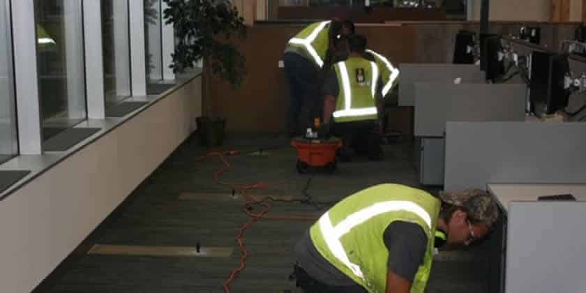 Concrete Floor Lifting and Raising Dallas - Office Space Floor Lifting and Leveling Dallas - Fix sunken or settled concrete floor Dallas