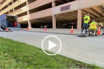 commercial parking lot leveling video