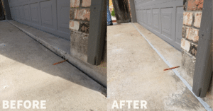 driveway before and after