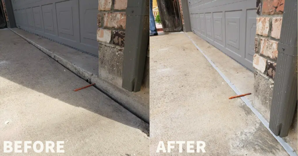 driveway lifting before and after