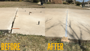 before and after - raise concrete