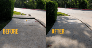 walkway before and after