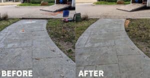 raise concrete before and after