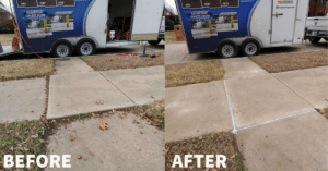 concrete lift before and after