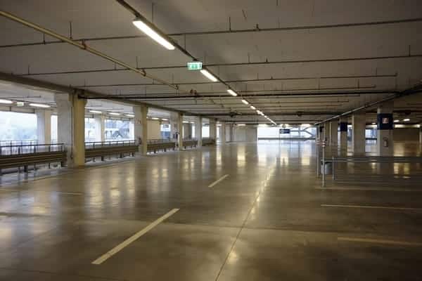 empty parking garage