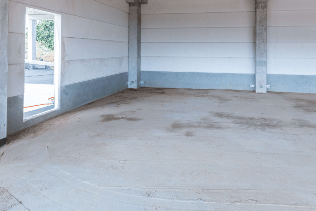 commercial concrete floor