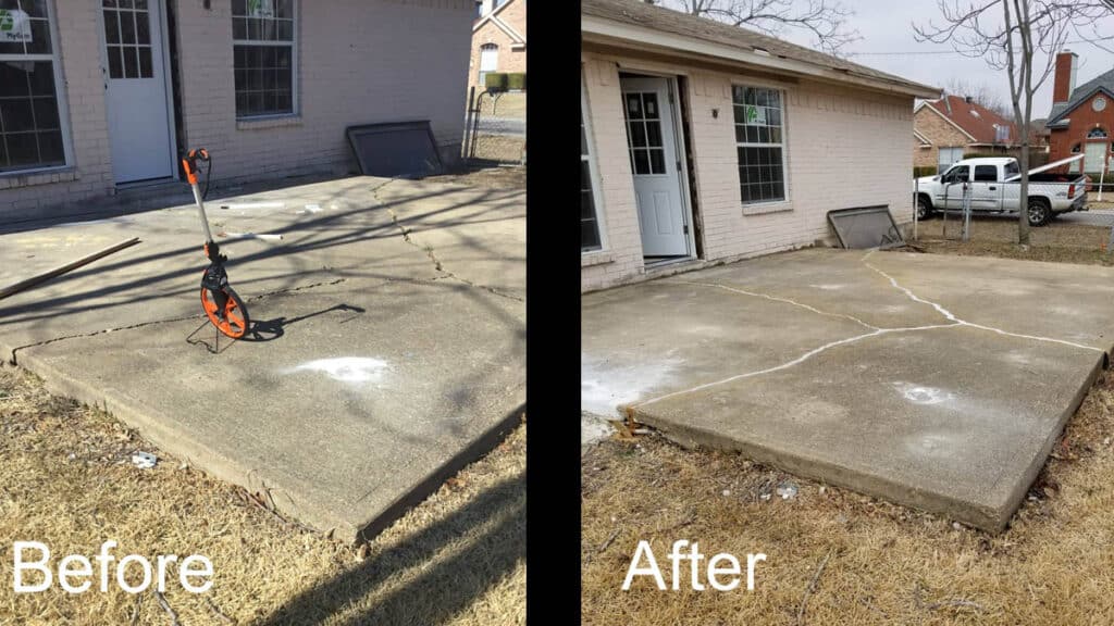 Concrete Porch Raising Dallas - Concrete Patio Raising Dallas - Concrete Porch Leveling Dallas - Concrete Porch Lifting Dallas - Concrete Patio Repair Dallas