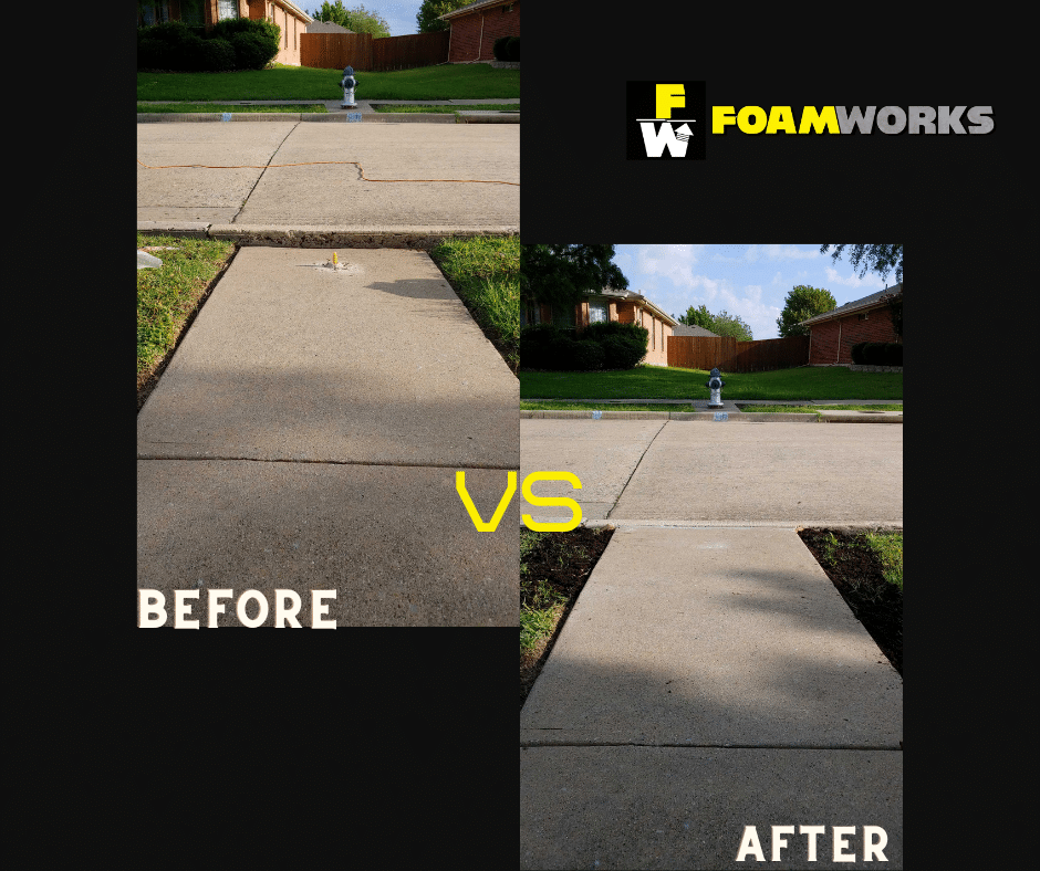 Concrete Sidewalk Raising Dallas - Concrete Sidewalk Leveling Dallas - Concrete Sidewalk Lifting Dallas - Concrete Sidewalk Repair Dallas - 2