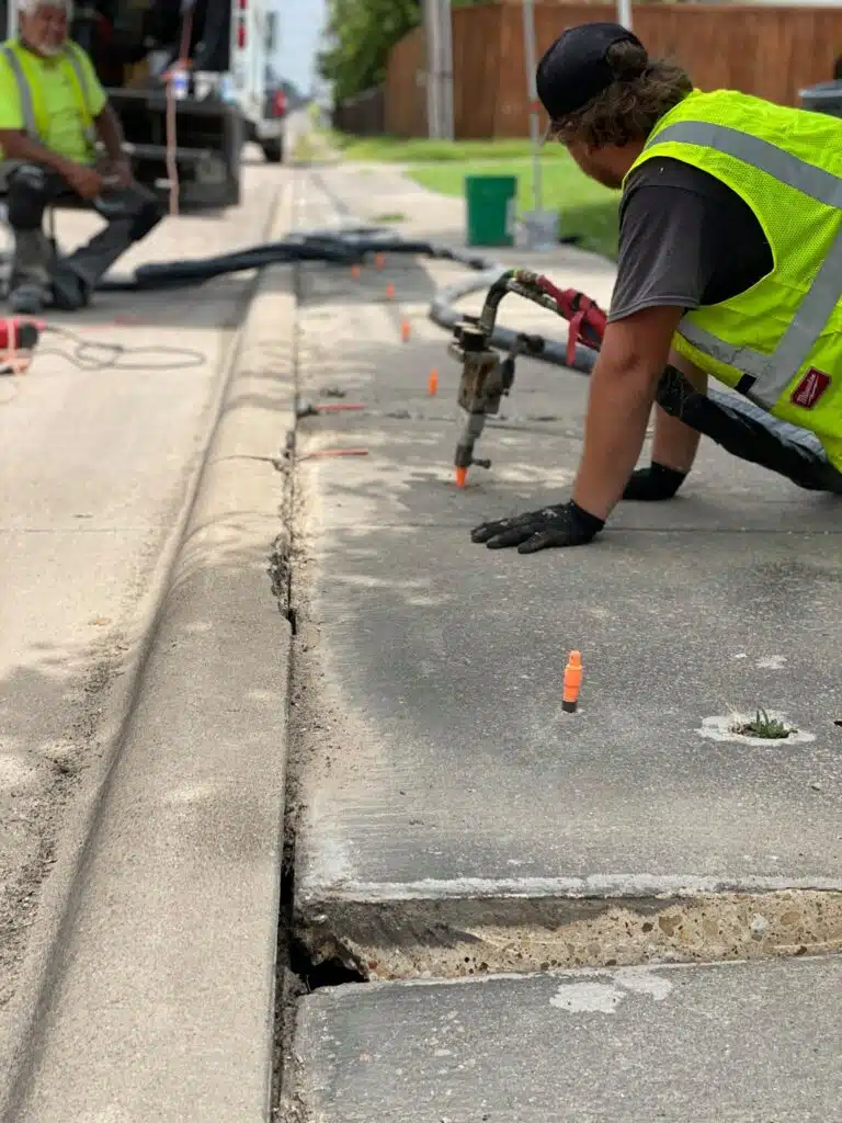 Dallas Pulic Sidewalk Repair - Sidewalk Concrete Leveling Dallas - Sidewalk Raising Dallas TX - Sidewalk Repair Dallas