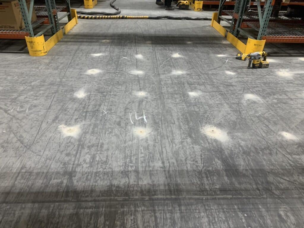 Warehouse Floor Stabilization Dallas - Warehouse Floor Repair Dallas - Slab On Grade Foundation Repair Dallas - Concrete Floor Sinking Repair Dallas